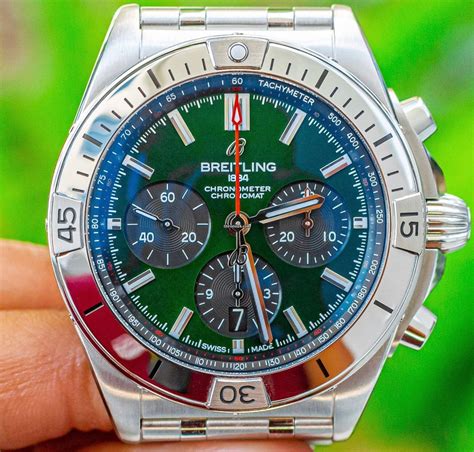 breitling chronomat b01 green|Breitling Chronomat b01 for sale.